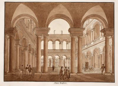 The Palazzo Borghese by Agostino Tofanelli